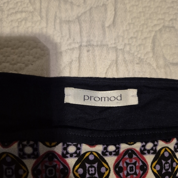 Promod womens size Small 3/4 sleeve stretch dress multi color print VGUC - Picture 4 of 7